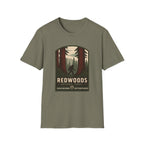Redwoods National Park Bigfoot T‑Shirt — Vintage Forest Adventure Tee