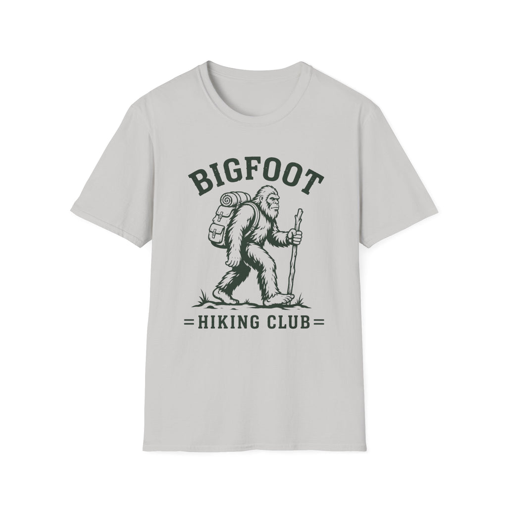 Bigfoot Hiking Club T-Shirt — Vintage Sasquatch Backpacking Tee