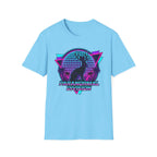 Retro Neon Jackalope T-Shirt — Paranormal Division Vaporwave Tee