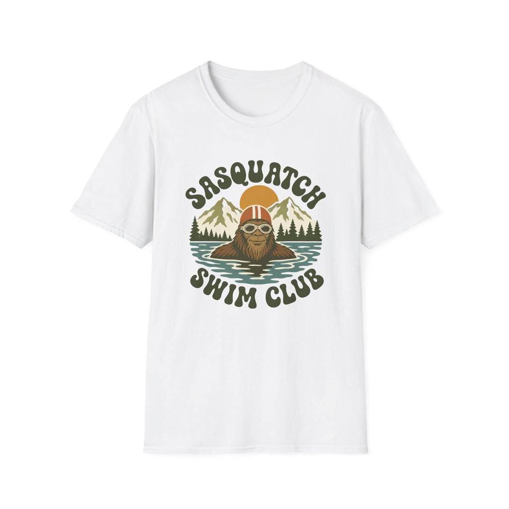 Sasquatch Swim Club T-Shirt — Vintage Retro 70s Bigfoot Graphic Tee