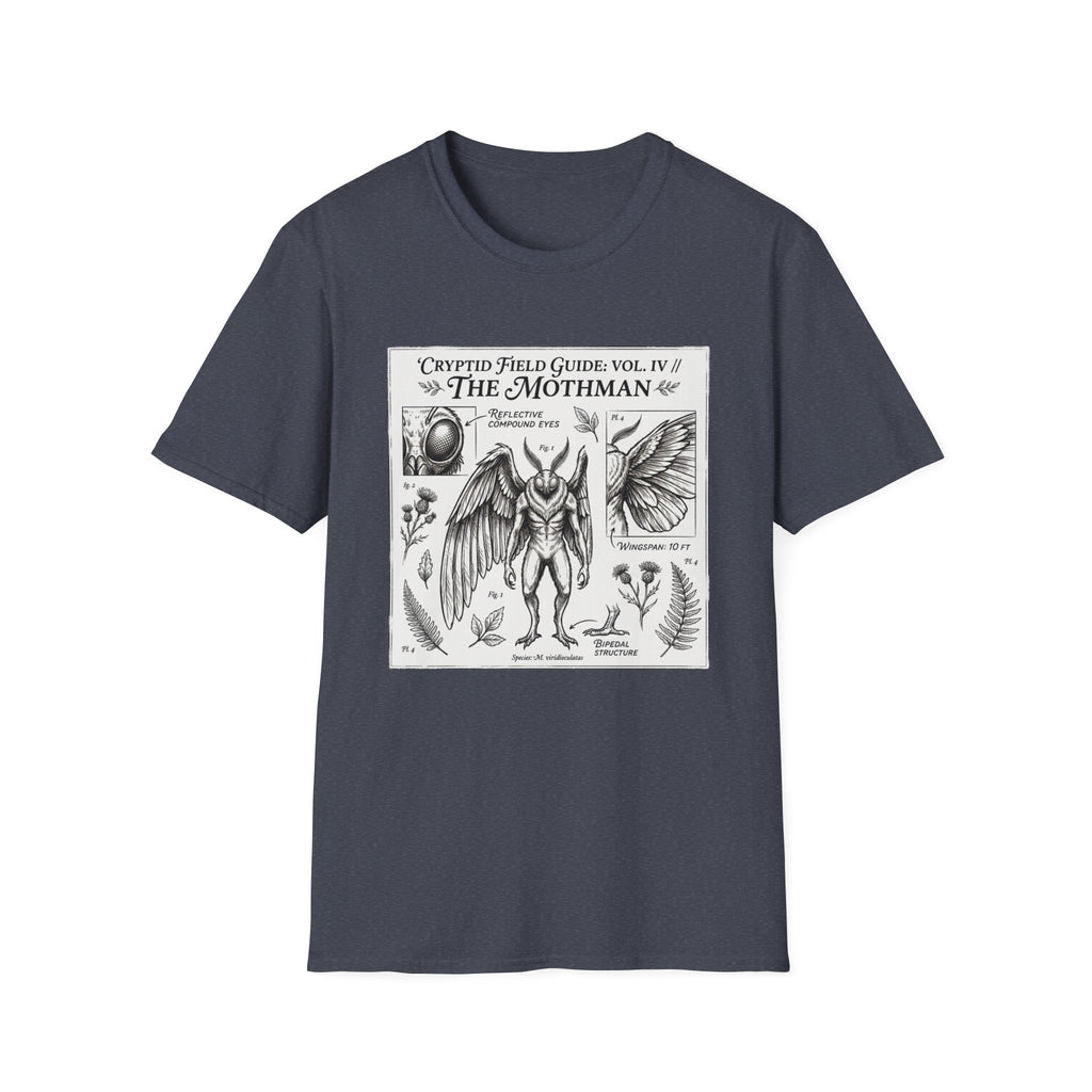 Mothman Cryptid Field Guide T-Shirt