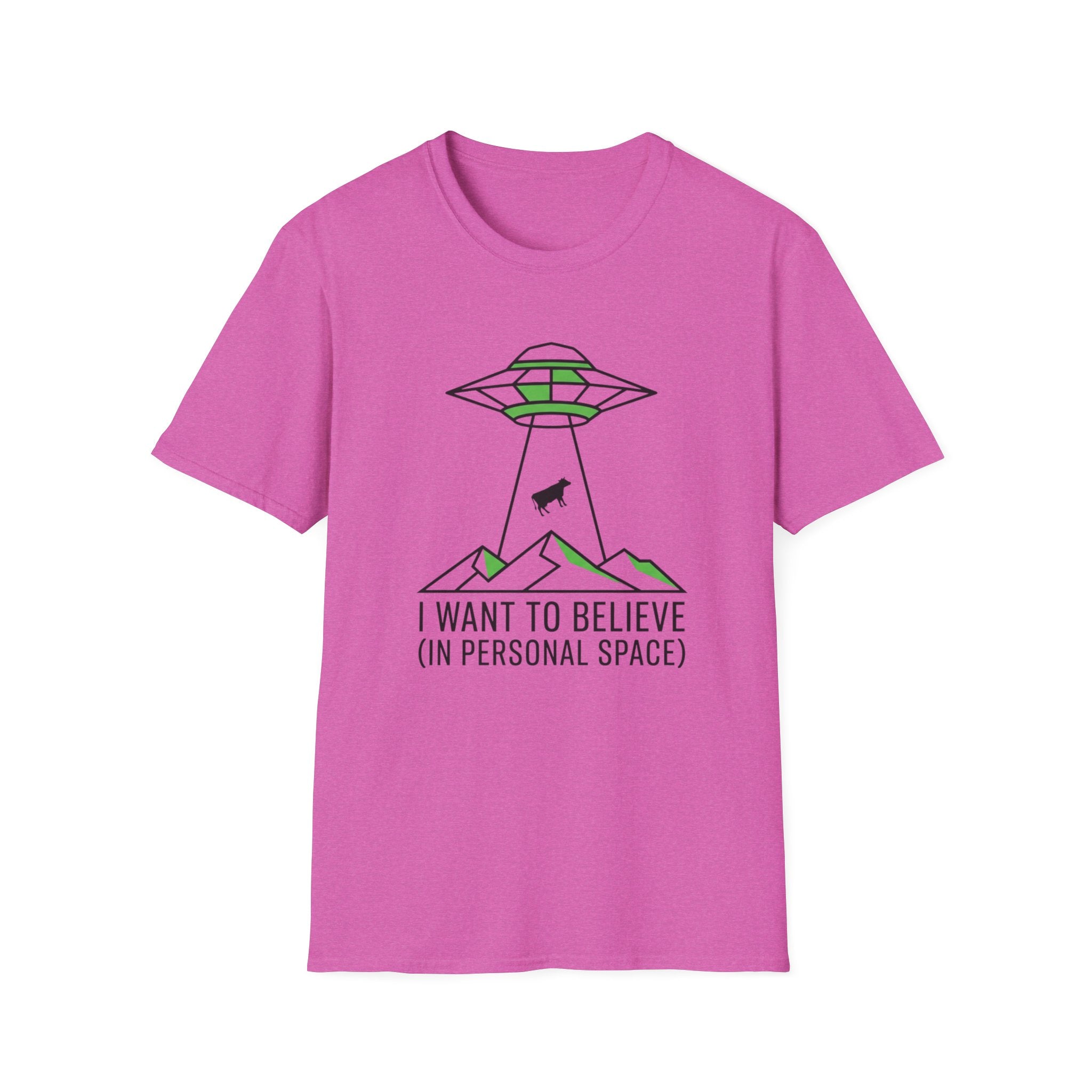 Alien Abduction Tee — "I Want to Believe (In Personal Space)" UFO T-Shirt