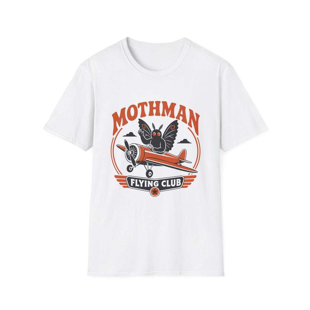 Mothman Flying Club T‑Shirt - Retro 70s Airplane