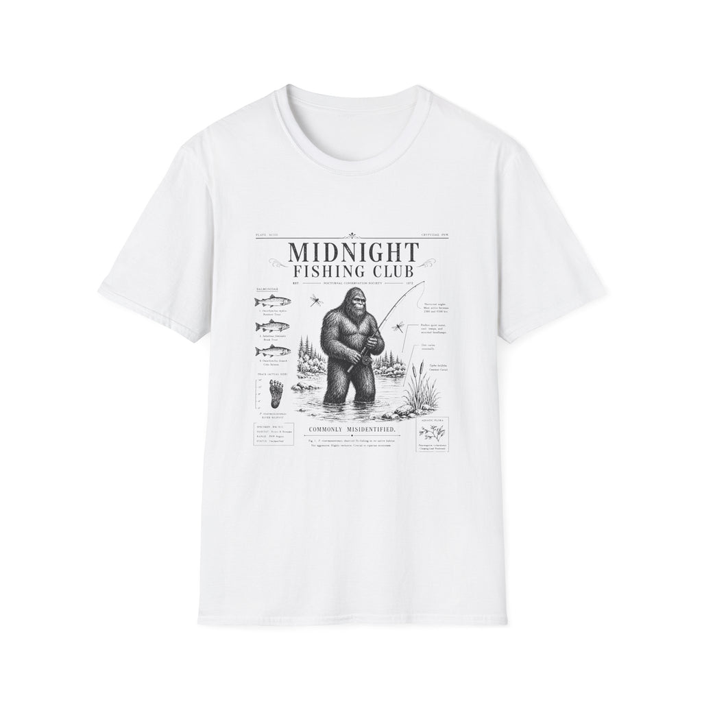 Midnight Fishing Club T-Shirt — Sasquatch Graphic Tee