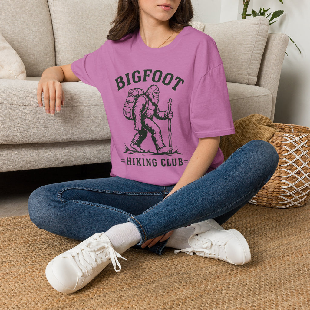 Bigfoot Hiking Club T-Shirt — Vintage Sasquatch Backpacking Tee
