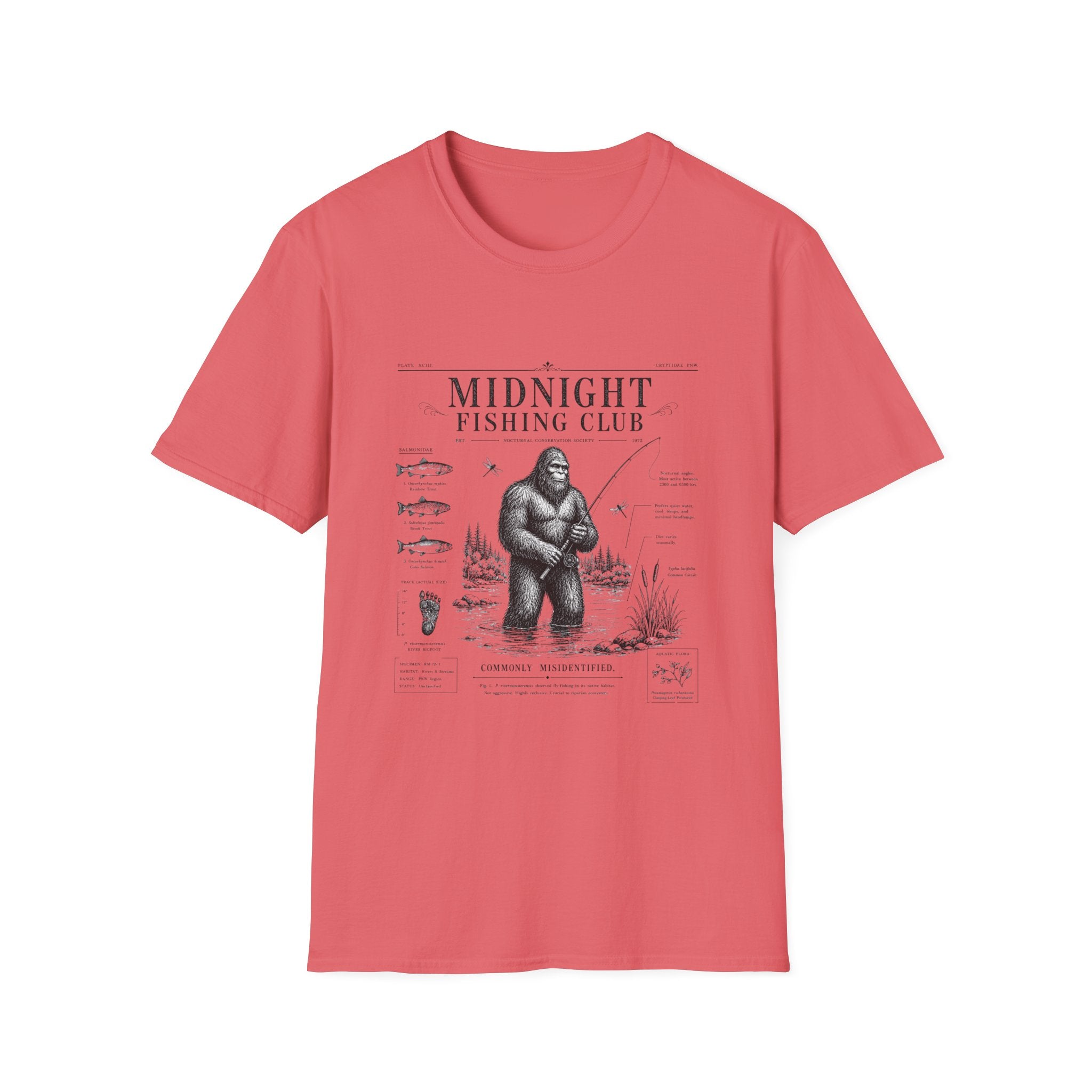 Midnight Fishing Club T-Shirt — Sasquatch Graphic Tee