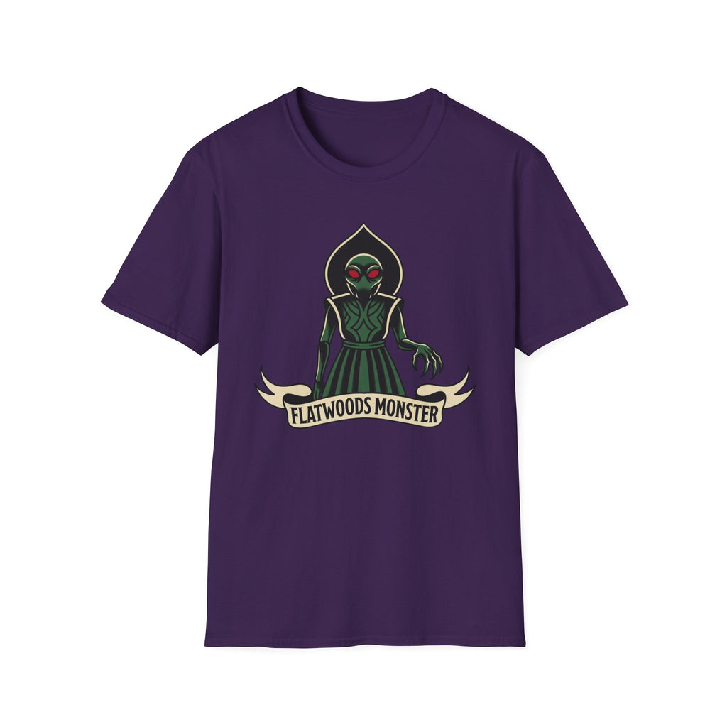 Flatwoods Monster T-Shirt — Vintage Cryptid Alien Graphic Tee American Traditional Tattoo Style