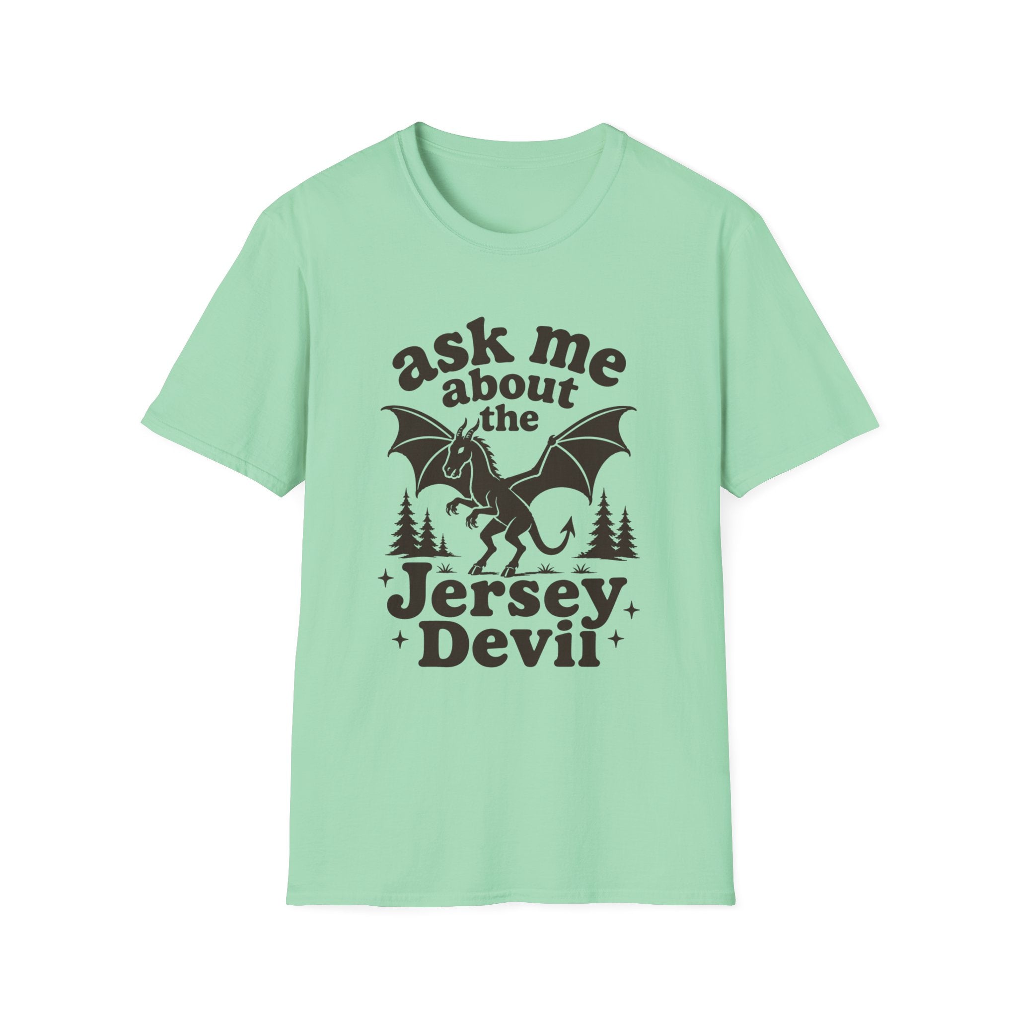 Ask Me About the Jersey Devil T-Shirt — Paranormal Cryptid Graphic Tee