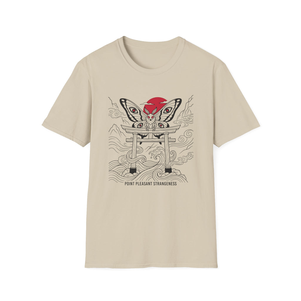 Mothman Torii T-Shirt — Japanese Ink Sun Graphic Tee