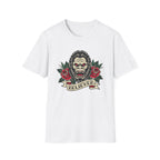 Bigfoot Believer T-Shirt — Retro American Traditional Tattoo Sasquatch Graphic Tee with Roses