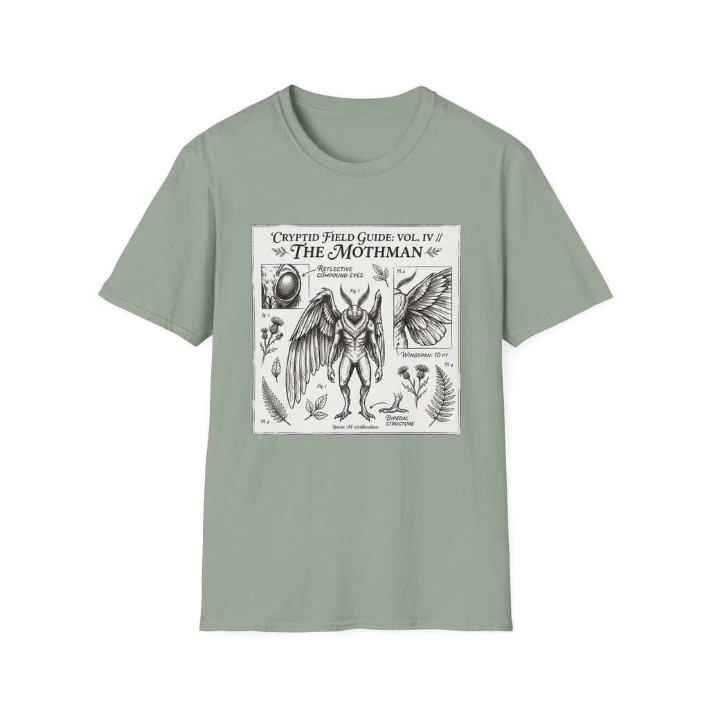 Mothman Cryptid Field Guide T-Shirt