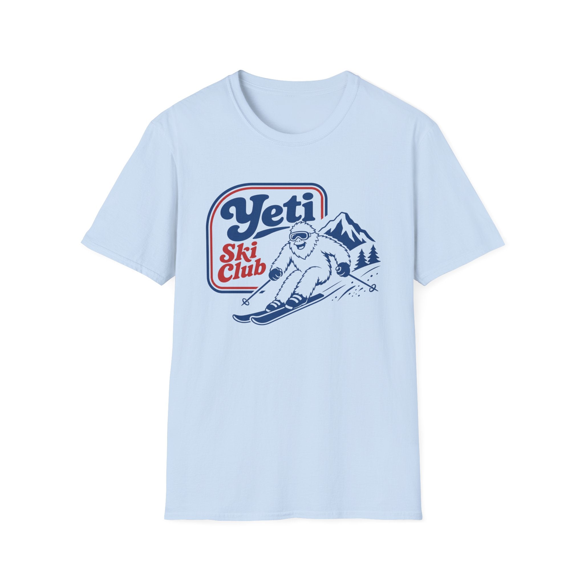 Yeti Ski Club T‑Shirt — Vintage Mountain Skiing Graphic Tee