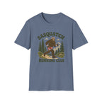 Sasquatch Running Club T-Shirt — Retro 70s Bigfoot Forest Graphic Tee