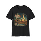 Contact Station T‑Shirt — Retro UFO Alien Abduction Vintage Sign Tee