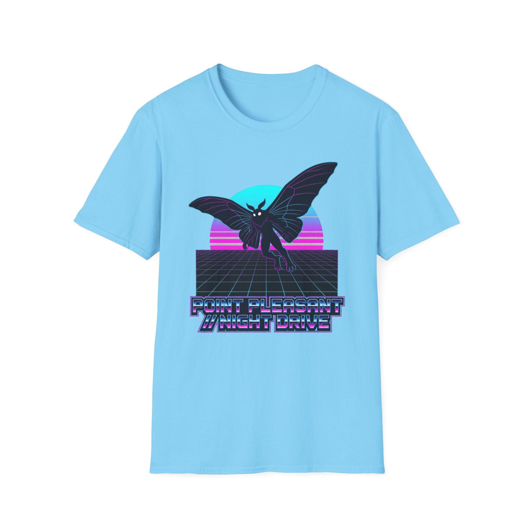 Mothman Retro T-Shirt — Vintage 80s Synthwave Cryptid Tee