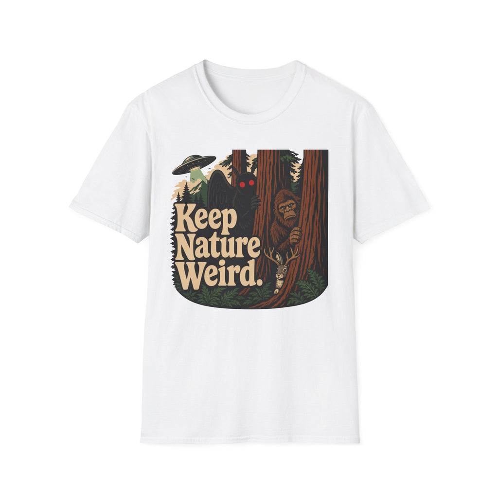 Keep Nature Weird Cryptid T-Shirt - Bigfoot, Mothman, Jackalope, UFO