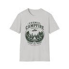 Cosmic Campfire Society T-Shirt — UFO & Forest Vintage Graphic Tee