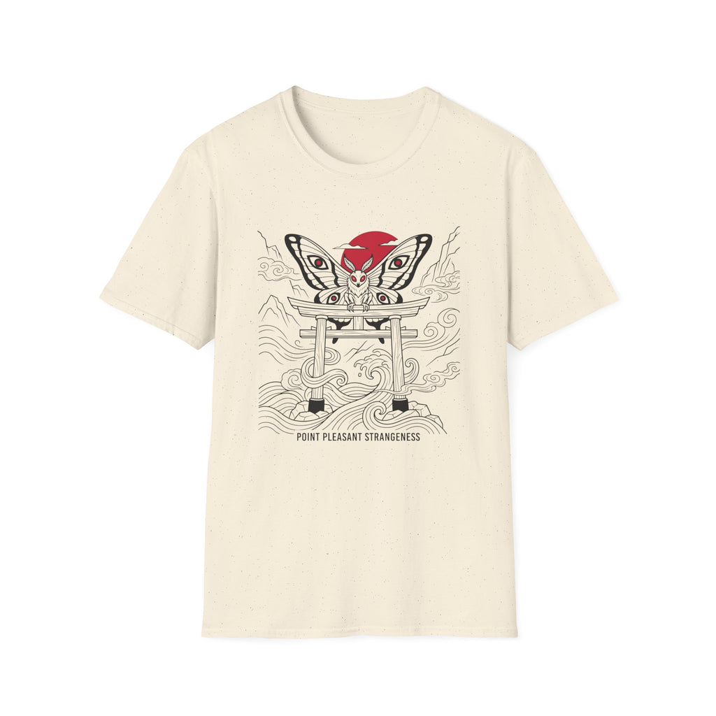 Mothman Torii T-Shirt — Japanese Ink Sun Graphic Tee