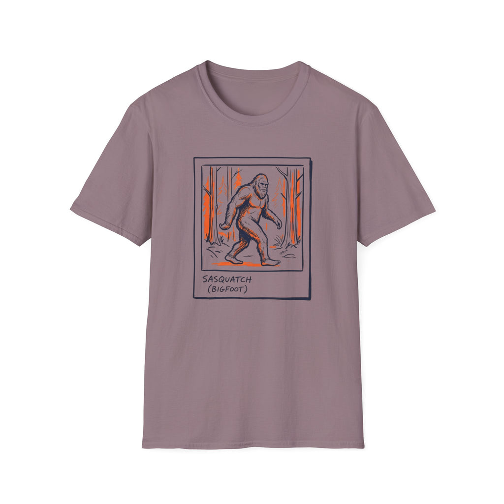 Bigfoot Polaroid T‑Shirt — Sasquatch Retro 70s Forest Graphic Tee
