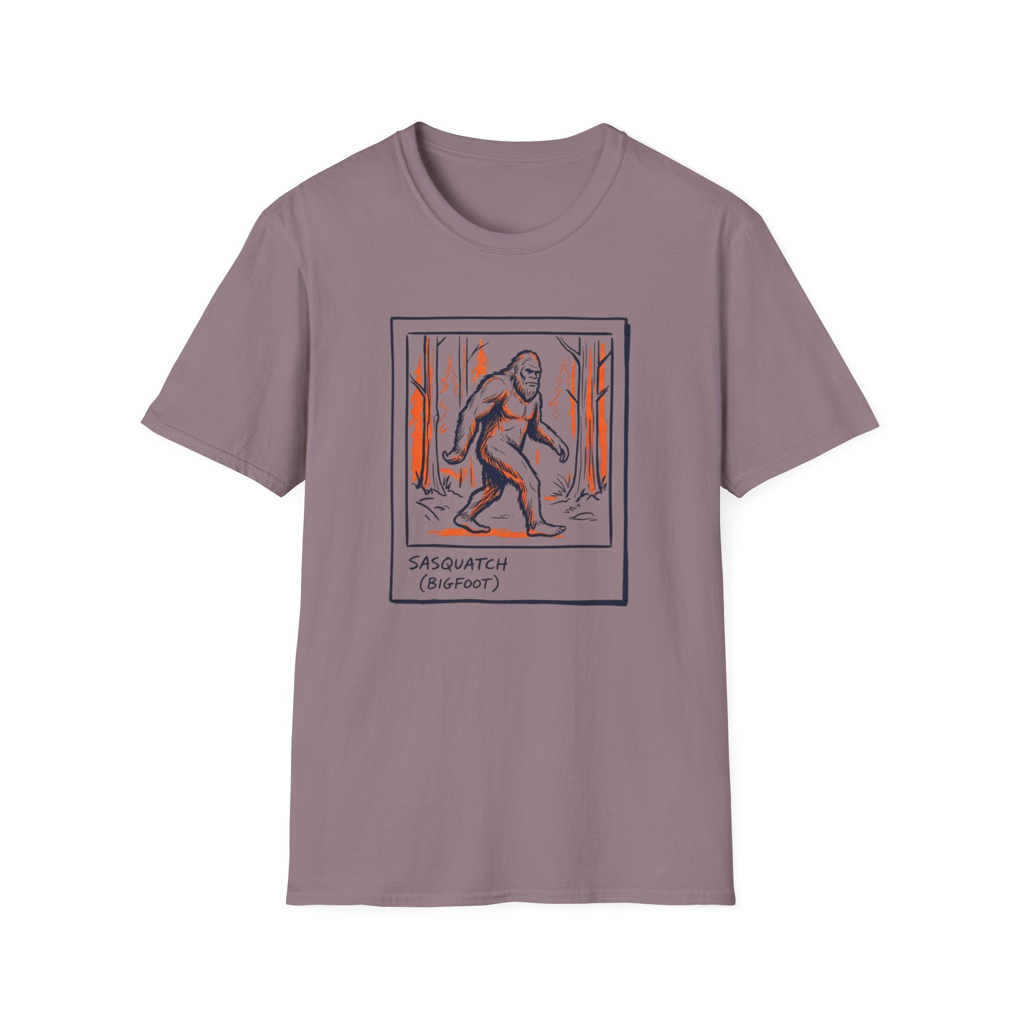 Bigfoot Polaroid T‑Shirt — Sasquatch Retro 70s Forest Graphic Tee