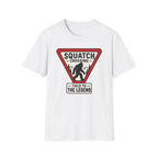 Squatch Crossing T‑Shirt — Sasquatch / Bigfoot Novelty Tee