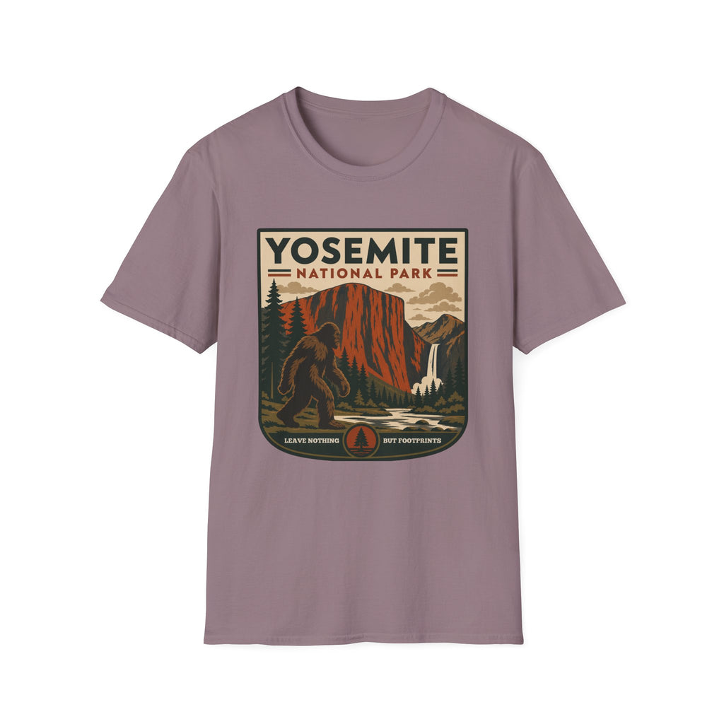 Yosemite Bigfoot National Park Graphic T-Shirt — Vintage El Capitan Nature Tee