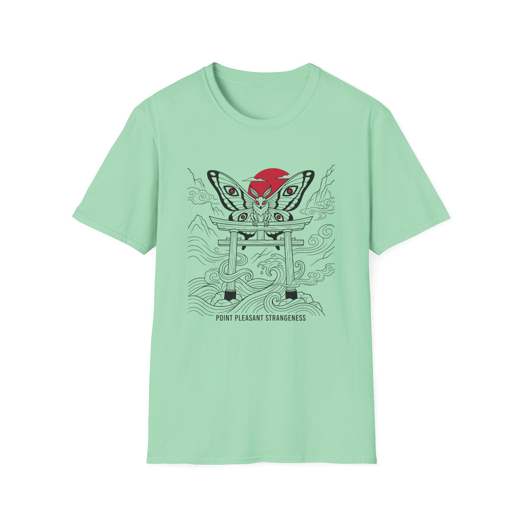 Mothman Torii T-Shirt — Japanese Ink Sun Graphic Tee