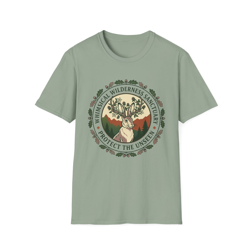 Whimsical Wilderness Sanctuary T‑Shirt – 'Protect the Unseen' Nature Graphic