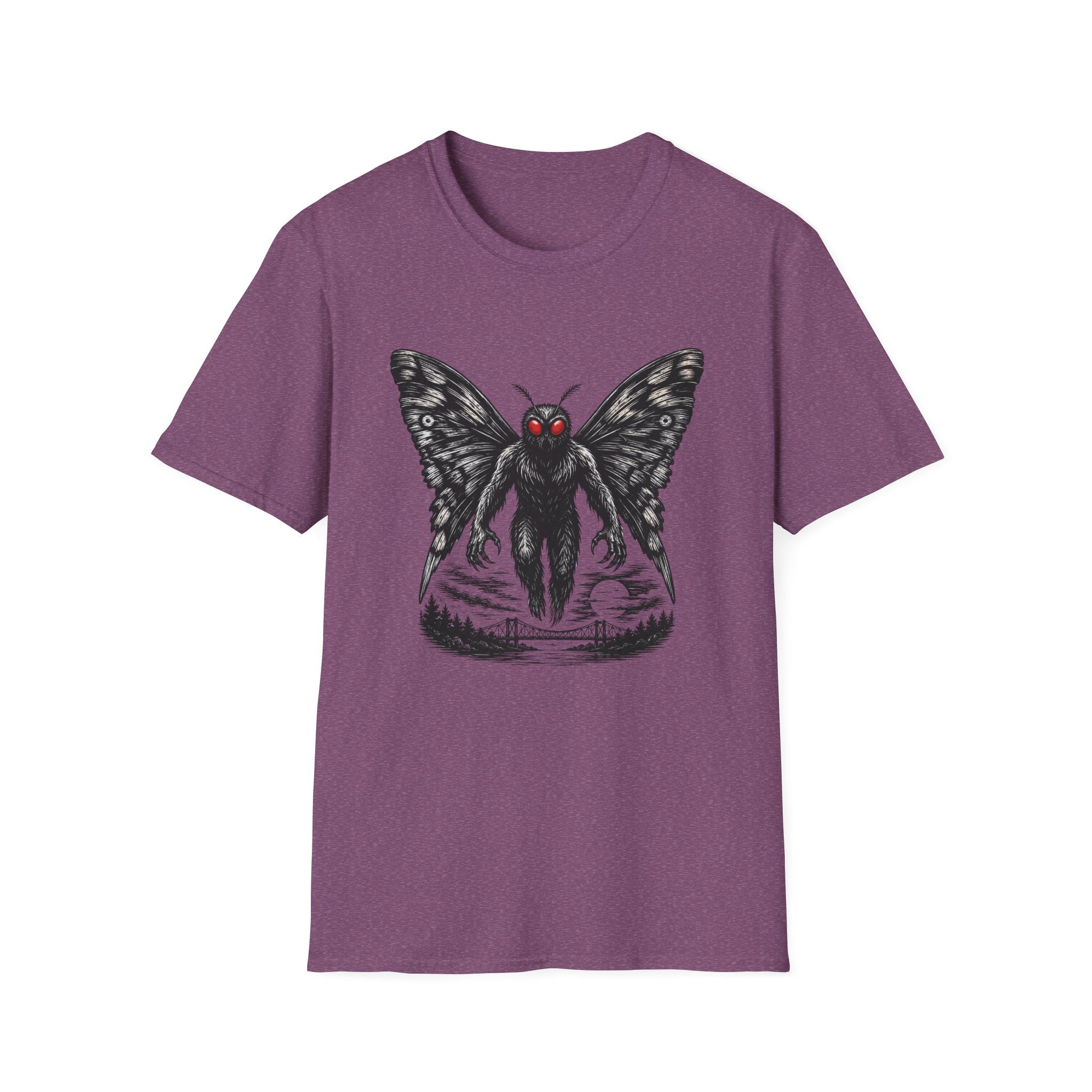 Mothman Graphic Tee — Red-Eyed Cryptid Mothman T-Shirt