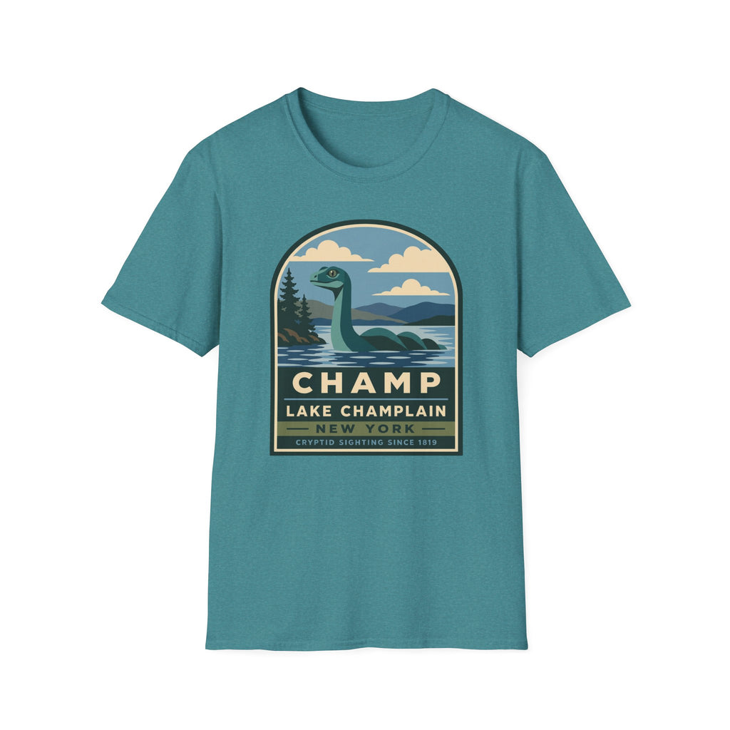 Lake Champlain Champ T-Shirt — Loch Ness-Style Monster Retro Tee