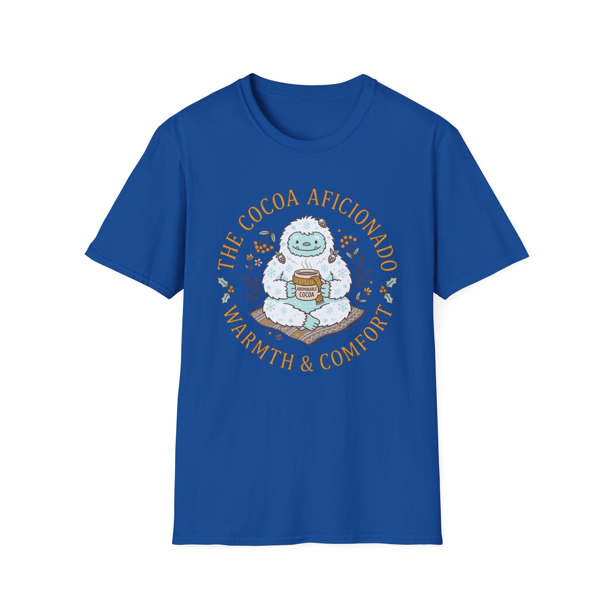 Yeti Hot Cocoa Aficionado T-Shirt — Cozy Cottagecore Winter Tee