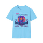 Neon Jackalope T-Shirt - Hustle "Run the Grid" Retro Vaporwave Tee