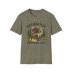 Sasquatch Running Club T-Shirt — Retro 70s Bigfoot Forest Graphic Tee