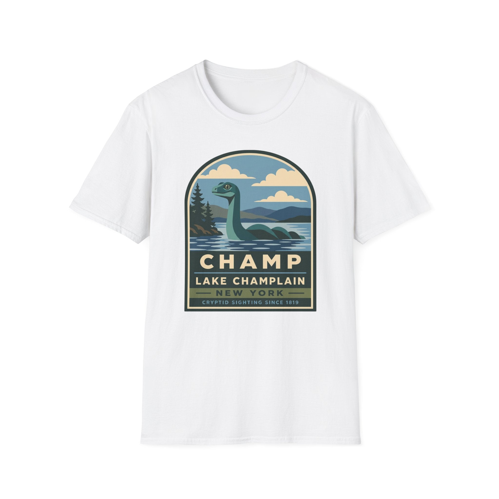 Lake Champlain Champ T-Shirt — Loch Ness-Style Monster Retro Tee