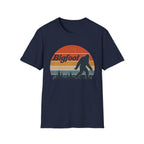Bigfoot Retro Sunset T-Shirt - Sasquatch Vintage Graphic Tee