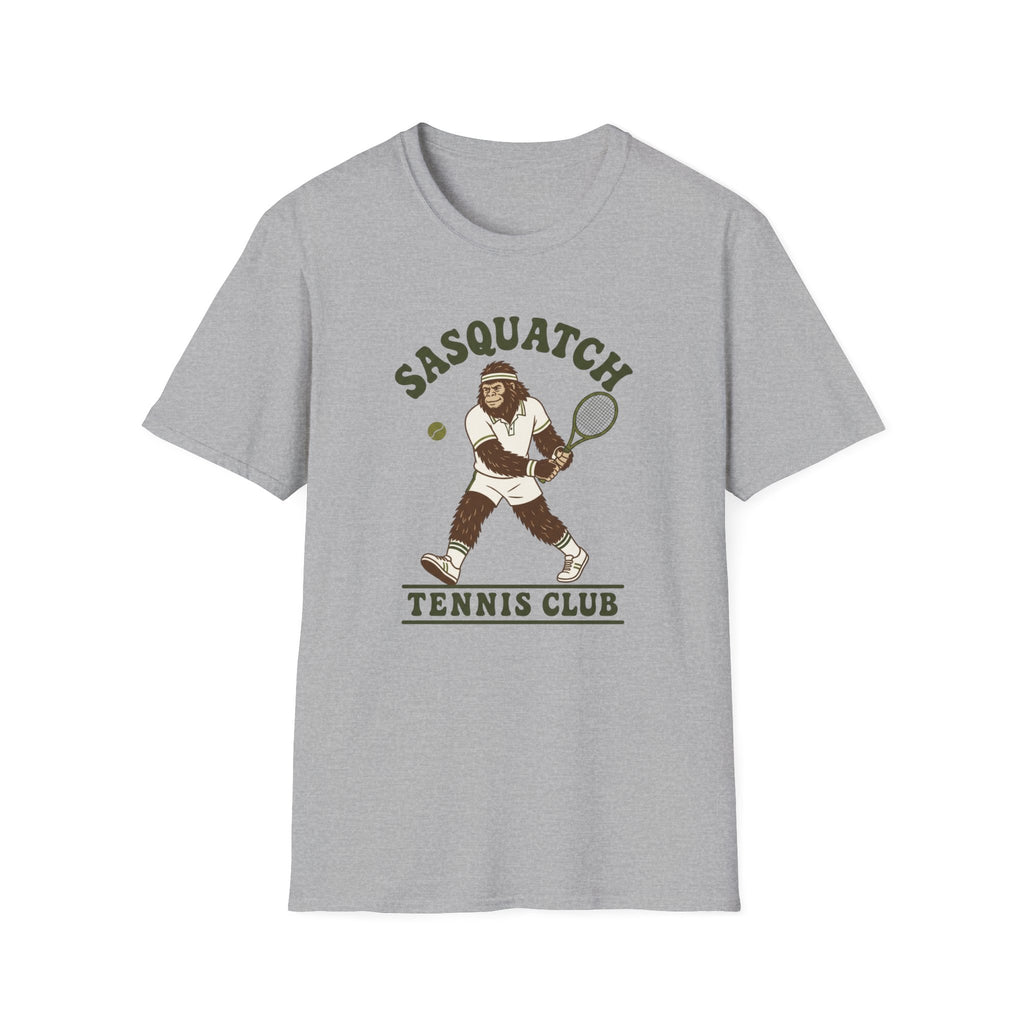 Sasquatch Tennis Club T-Shirt — Vintage Bigfoot Tennis Graphic Shirt
