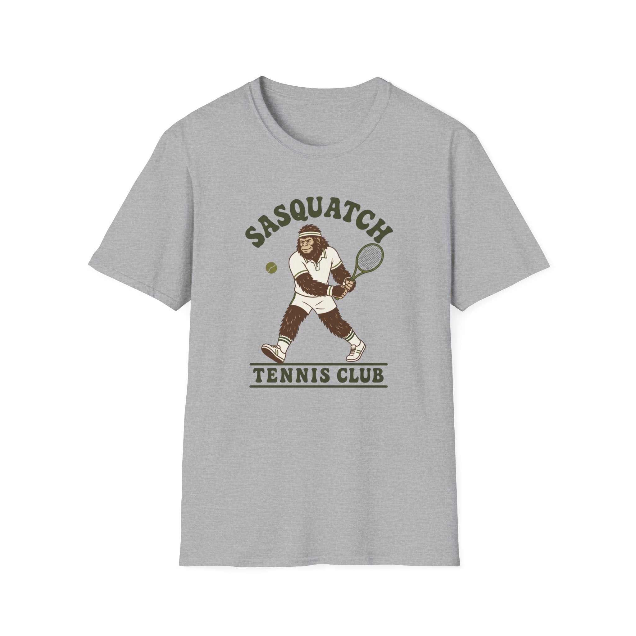 Sasquatch Tennis Club T-Shirt — Vintage Bigfoot Tennis Graphic Shirt