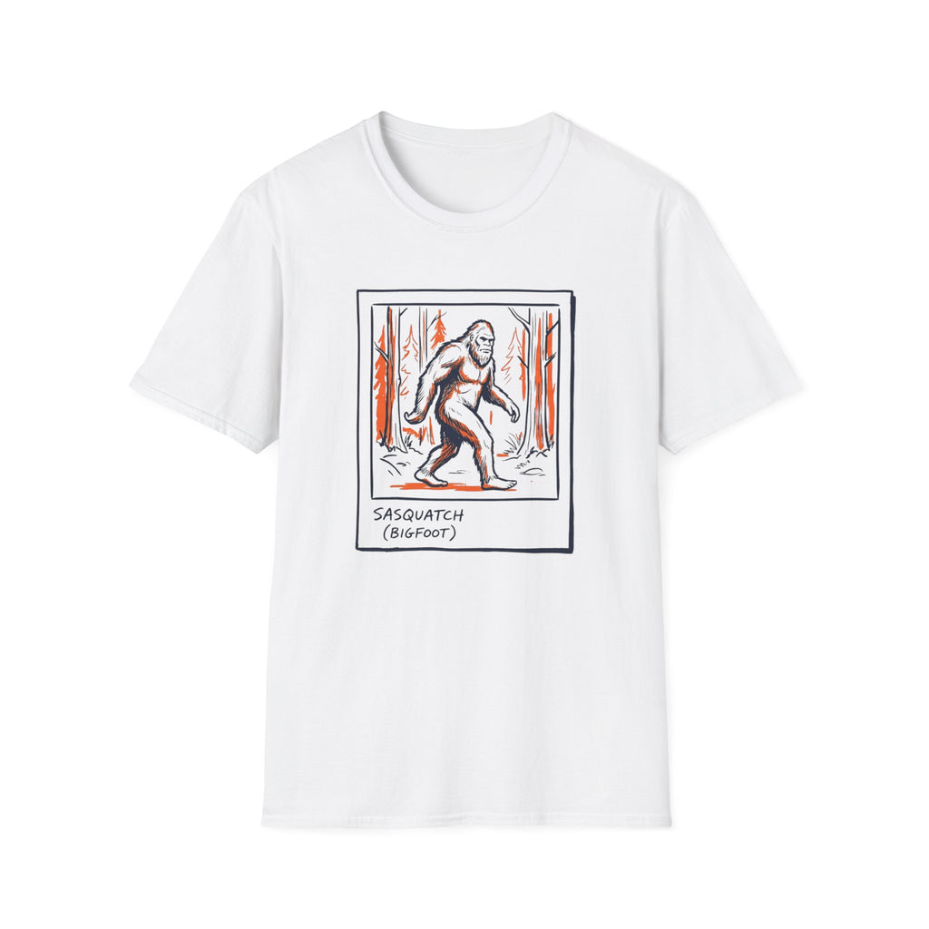 Bigfoot Polaroid T‑Shirt — Sasquatch Retro 70s Forest Graphic Tee