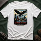 Chicago Mothman T‑Shirt — Vintage City Skyline Tee