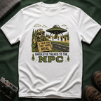 Alien Abduction T‑Shirt — “I Told You They Were Real” NPC Vintage 8-Bit Graphic Tee