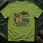 Alien Abduction T‑Shirt — “I Told You They Were Real” NPC Vintage 8-Bit Graphic Tee