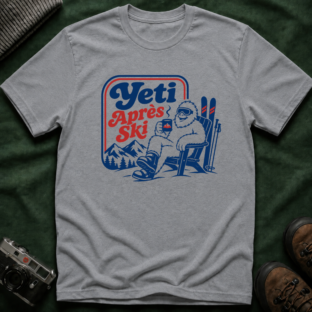 Yeti Après Ski T-Shirt — Funny Skiing Yeti Retro Graphic Tee