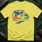 Yeti Ski Club T‑Shirt — Vintage Mountain Skiing Graphic Tee