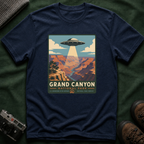 Grand Canyon UFO T-Shirt — Retro Alien Abduction National Parks Poster Tee