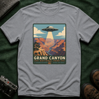 Grand Canyon UFO T-Shirt — Retro Alien Abduction National Parks Poster Tee