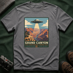 Grand Canyon UFO T-Shirt — Retro Alien Abduction National Parks Poster Tee