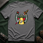 Bad Luck Good Vibes UFO T-Shirt — Sword & Horseshoe Retro American Traditional Tattoo Tee