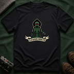 Flatwoods Monster T-Shirt — Vintage Cryptid Alien Graphic Tee American Traditional Tattoo Style