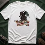 Jersey Devil Graphic T-Shirt — 'Never Saw It Coming' Mythical Creature Tee