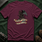 Jersey Devil Graphic T-Shirt — 'Never Saw It Coming' Mythical Creature Tee
